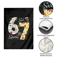 Funny 67 Kwanzaa Garden Flag Six Seven Meme Kinara Candles African American Christmas - Wonder Print Shop