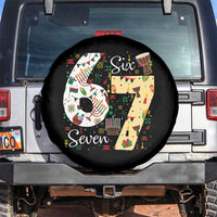 Funny 67 Kwanzaa Spare Tire Cover Six Seven Meme Kinara Candles African American Christmas - Wonder Print Shop