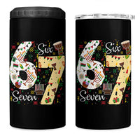 Funny 67 Kwanzaa 4 in 1 Can Cooler Tumbler Six Seven Meme Kinara Candles African American Christmas - Wonder Print Shop
