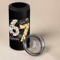 Funny 67 Kwanzaa 4 in 1 Can Cooler Tumbler Six Seven Meme Kinara Candles African American Christmas - Wonder Print Shop