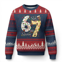 Funny 67 Kwanzaa Ugly Christmas Sweater Six Seven Meme Kinara Candles African American Xmas - Wonder Print Shop