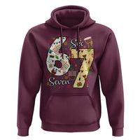Funny 67 Kwanzaa Hoodie Six Seven Meme Kinara Candles African American Christmas - Wonder Print Shop