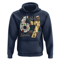 Funny 67 Kwanzaa Hoodie Six Seven Meme Kinara Candles African American Christmas - Wonder Print Shop