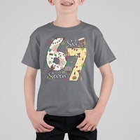 Funny 67 Kwanzaa T Shirt For Kid Six Seven Meme Kinara Candles African American Christmas - Wonder Print Shop