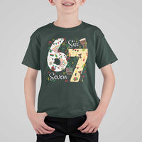 Funny 67 Kwanzaa T Shirt For Kid Six Seven Meme Kinara Candles African American Christmas - Wonder Print Shop