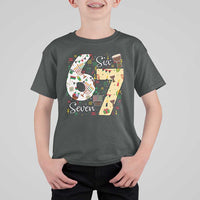 Funny 67 Kwanzaa T Shirt For Kid Six Seven Meme Kinara Candles African American Christmas - Wonder Print Shop