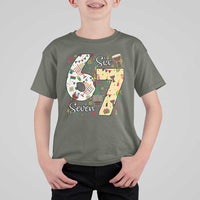 Funny 67 Kwanzaa T Shirt For Kid Six Seven Meme Kinara Candles African American Christmas - Wonder Print Shop