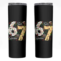 Funny 67 Kwanzaa Skinny Tumbler Six Seven Meme Kinara Candles African American Christmas - Wonder Print Shop
