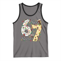 Funny 67 Kwanzaa Tank Top Six Seven Meme Kinara Candles African American Christmas - Wonder Print Shop