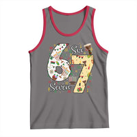 Funny 67 Kwanzaa Tank Top Six Seven Meme Kinara Candles African American Christmas - Wonder Print Shop