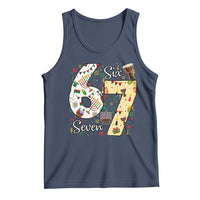 Funny 67 Kwanzaa Tank Top Six Seven Meme Kinara Candles African American Christmas - Wonder Print Shop