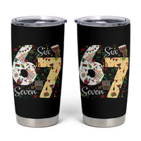 Funny 67 Kwanzaa Tumbler Cup Six Seven Meme Kinara Candles African American Christmas - Wonder Print Shop