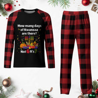Funny 67 Kwanzaa Plaid Pajama Set How Many Days Of Kwanzaa Are There Not 6 It Is 7 - Wonder Print Shop