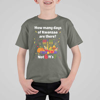 Funny 67 Kwanzaa T Shirt For Kid How Many Days Of Kwanzaa Are There Not 6 It Is 7 - Wonder Print Shop