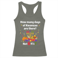 Funny 67 Kwanzaa Racerback Tank Top How Many Days Of Kwanzaa Are There Not 6 It Is 7 - Wonder Print Shop