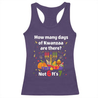 Funny 67 Kwanzaa Racerback Tank Top How Many Days Of Kwanzaa Are There Not 6 It Is 7 - Wonder Print Shop