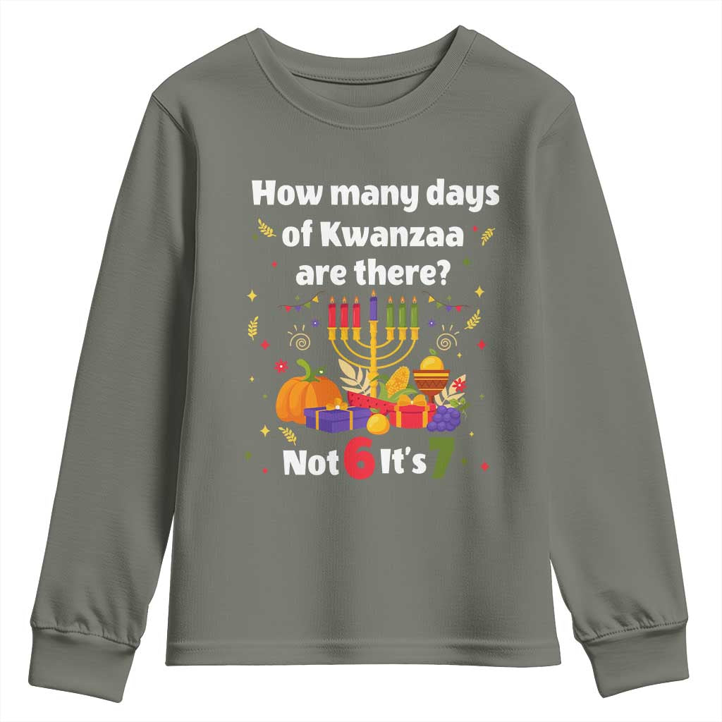 Funny 67 Kwanzaa Youth Sweatshirt How Many Days Of Kwanzaa Are There Not 6 It Is 7 - Wonder Print Shop