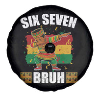 Funny 67 Kwanzaa Spare Tire Cover Six Seven Bruh Dabbing African Heritage - Wonder Print Shop