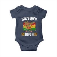 Funny 67 Kwanzaa Baby Onesie Six Seven Bruh Dabbing African Heritage - Wonder Print Shop