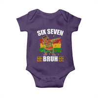 Funny 67 Kwanzaa Baby Onesie Six Seven Bruh Dabbing African Heritage - Wonder Print Shop