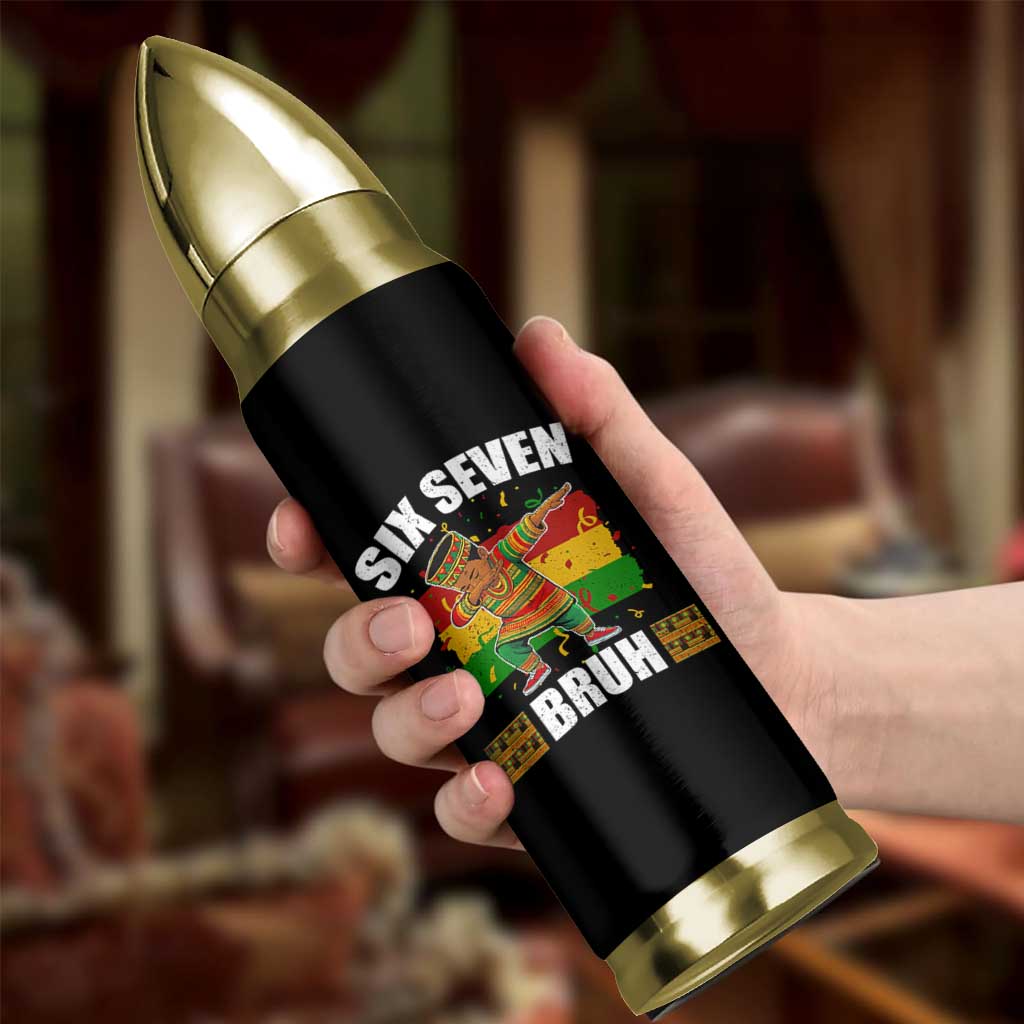 Funny 67 Kwanzaa Bullet Tumbler Six Seven Bruh Dabbing African Heritage - Wonder Print Shop
