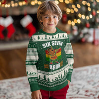 Funny 67 Kwanzaa Ugly Christmas Sweater Six Seven Bruh Dabbing African Heritage - Wonder Print Shop