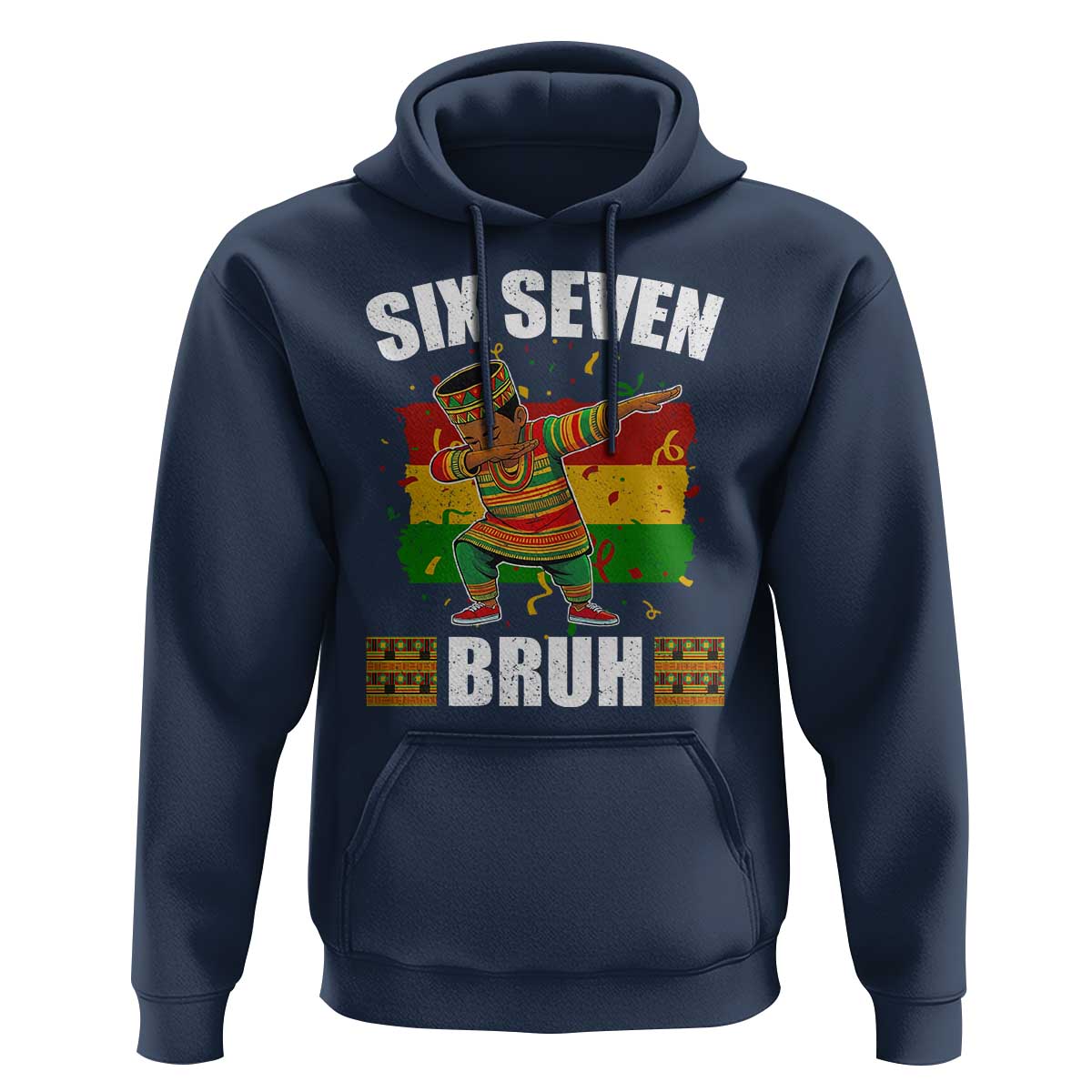 Funny 67 Kwanzaa Hoodie Six Seven Bruh Dabbing African Heritage - Wonder Print Shop