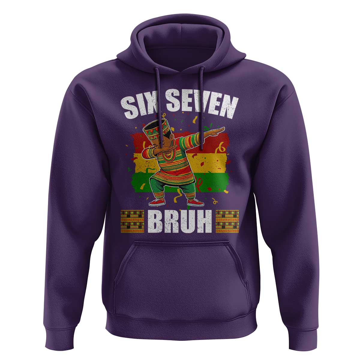 Funny 67 Kwanzaa Hoodie Six Seven Bruh Dabbing African Heritage - Wonder Print Shop