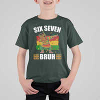 Funny 67 Kwanzaa T Shirt For Kid Six Seven Bruh Dabbing African Heritage - Wonder Print Shop