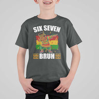 Funny 67 Kwanzaa T Shirt For Kid Six Seven Bruh Dabbing African Heritage - Wonder Print Shop