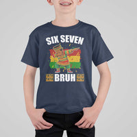 Funny 67 Kwanzaa T Shirt For Kid Six Seven Bruh Dabbing African Heritage - Wonder Print Shop
