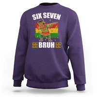 Funny 67 Kwanzaa Sweatshirt Six Seven Bruh Dabbing African Heritage - Wonder Print Shop