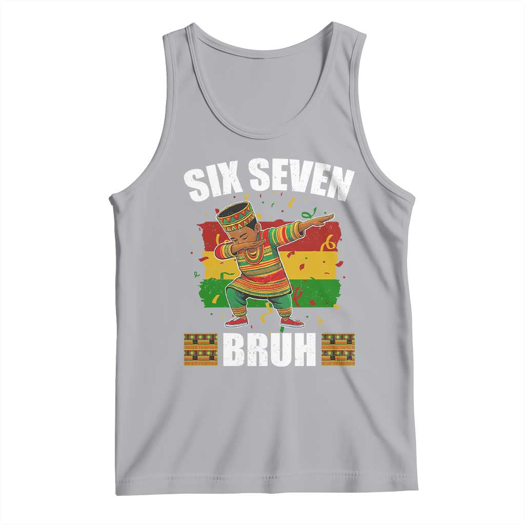 Funny 67 Kwanzaa Tank Top Six Seven Bruh Dabbing African Heritage - Wonder Print Shop