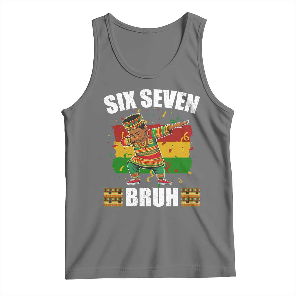 Funny 67 Kwanzaa Tank Top Six Seven Bruh Dabbing African Heritage - Wonder Print Shop