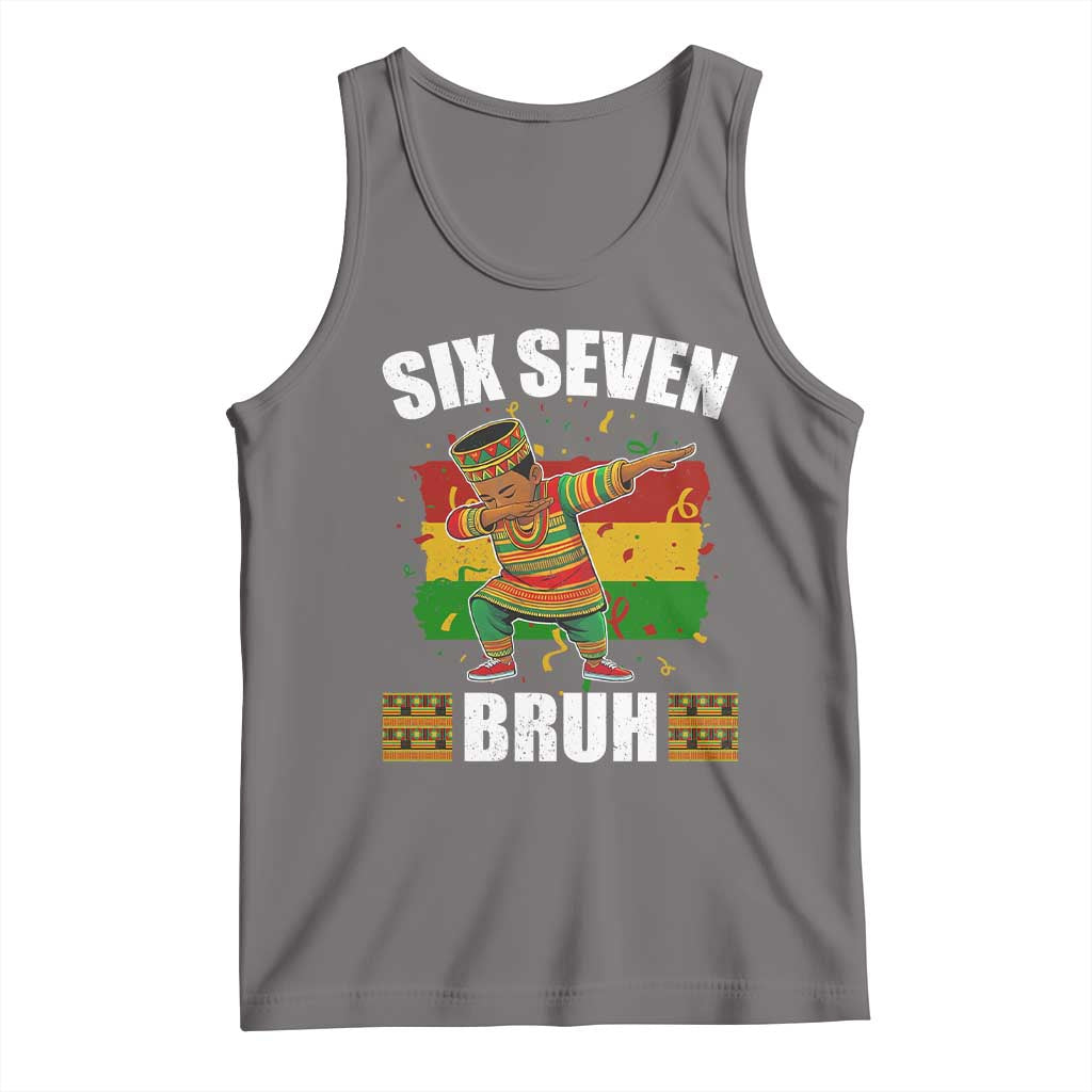 Funny 67 Kwanzaa Tank Top Six Seven Bruh Dabbing African Heritage - Wonder Print Shop