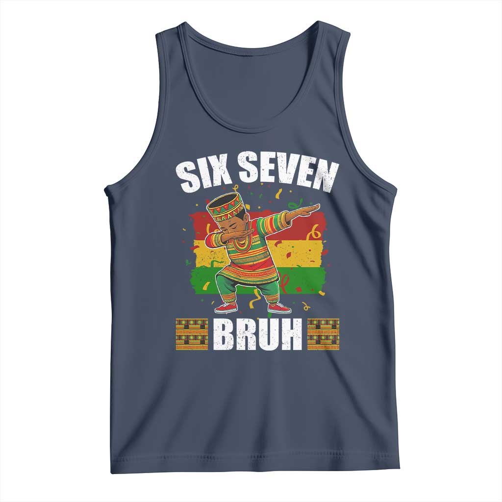 Funny 67 Kwanzaa Tank Top Six Seven Bruh Dabbing African Heritage - Wonder Print Shop