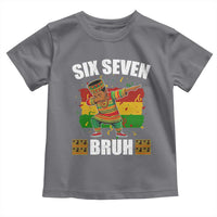 Funny 67 Kwanzaa Toddler T Shirt Six Seven Bruh Dabbing African Heritage - Wonder Print Shop
