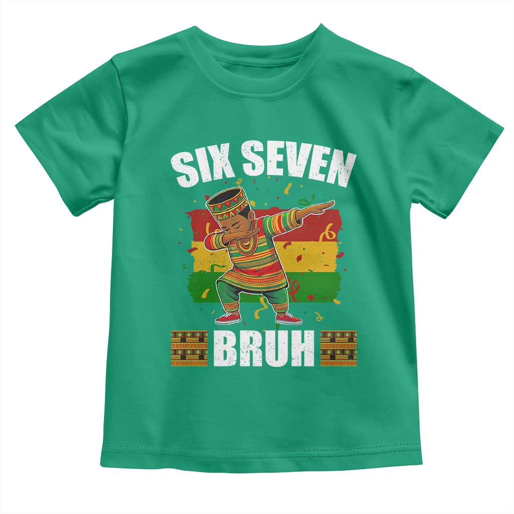Funny 67 Kwanzaa Toddler T Shirt Six Seven Bruh Dabbing African Heritage - Wonder Print Shop
