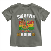 Funny 67 Kwanzaa Toddler T Shirt Six Seven Bruh Dabbing African Heritage - Wonder Print Shop