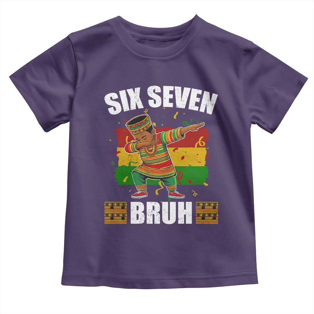Funny 67 Kwanzaa Toddler T Shirt Six Seven Bruh Dabbing African Heritage - Wonder Print Shop
