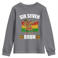 Funny 67 Kwanzaa Youth Sweatshirt Six Seven Bruh Dabbing African Heritage - Wonder Print Shop
