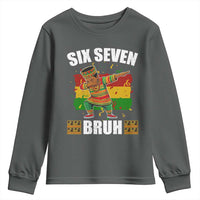 Funny 67 Kwanzaa Youth Sweatshirt Six Seven Bruh Dabbing African Heritage - Wonder Print Shop