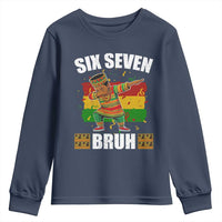 Funny 67 Kwanzaa Youth Sweatshirt Six Seven Bruh Dabbing African Heritage - Wonder Print Shop