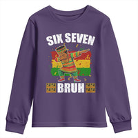 Funny 67 Kwanzaa Youth Sweatshirt Six Seven Bruh Dabbing African Heritage - Wonder Print Shop