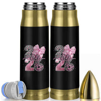 Happy New Year 2026 Bullet Tumbler Hello 2026 Disco Ball Pink Coquette Bow Faux Glitter - Wonder Print Shop