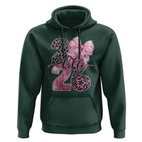 Happy New Year 2026 Hoodie Hello 2026 Disco Ball Pink Coquette Bow Faux Glitter - Wonder Print Shop