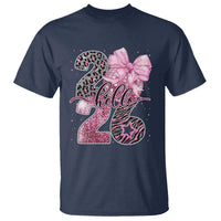 Happy New Year 2026 T Shirt Hello 2026 Disco Ball Pink Coquette Bow Faux Glitter - Wonder Print Shop