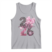 Happy New Year 2026 Tank Top Hello 2026 Disco Ball Pink Coquette Bow Faux Glitter - Wonder Print Shop