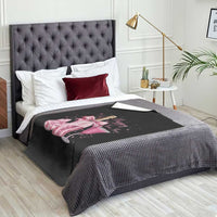 Happy New Year 2026 New Years Eve Party Throw Blanket Pink Cocktail Disco Ball - Wonder Print Shop
