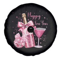 Happy New Year 2026 New Years Eve Party Spare Tire Cover Pink Cocktail Disco Ball - Wonder Print Shop